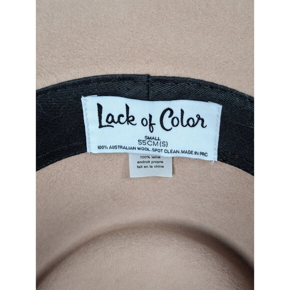 Lack of Color 100% Australian Wool Fedora Hat Size Small 55cm NWT main image 5